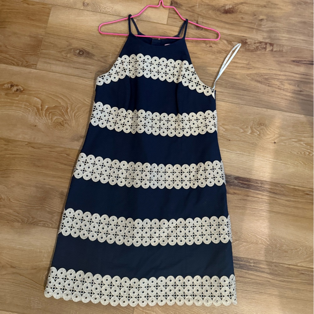 Lilly Pulitzer Navy and Cream Dress